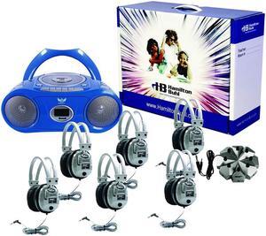HamiltonBuhl Basic Cassette/CD/AM-FM Listening Center - 6 stations in a pack (Pack of 2)
