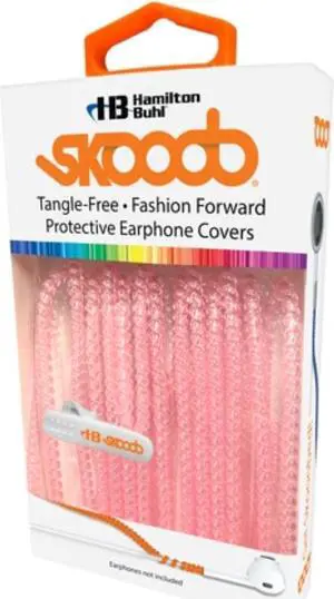 TangleFree Earbud Cvrs Translucent Pink