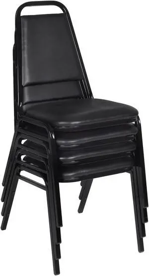 Restaurant Stack Chair (4 pack)- Black