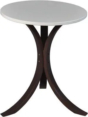 Niche Mia Bentwood Side Table- Mocha Walnut and Beige