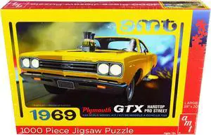 Jigsaw Puzzle 1969 Plymouth GTX Hardtop Pro Street MODEL BOX PUZZLE (1000 piece) by AMT