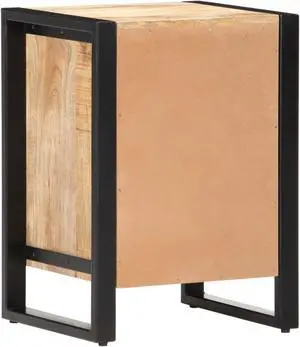 vidaXL Bedside Cabinet 15.7"x13.8"x21.7" Solid Mango Wood