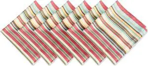 DII Summer Stripe Outdoor Napkin (Set of 6)
