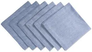DII Blue Solid Chambray Napkin (Set of 6)