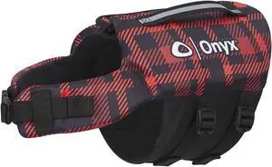 Full Throttle 157200-100-040-19 Neoprene Pet Vest - Large (60-80 lbs.), Red Plaid