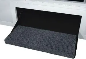 Prest-O-Fit 2-0354 OutRigger RV Step Rug - 23", Black Onyx