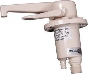 Zebra RV R3700CW Dual Flow Water Pump and Faucet - Colonial White