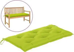 vidaXL Garden Bench Cushion Bright Green 39.4"x19.7"x 2.8" Fabric