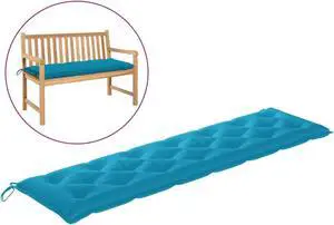 vidaXL Garden Bench Cushion Light Blue 78.7"x19.7"x 2.8" Fabric