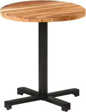vidaXL Bistro Table Round 27.5"x29.5" Solid Acacia Wood