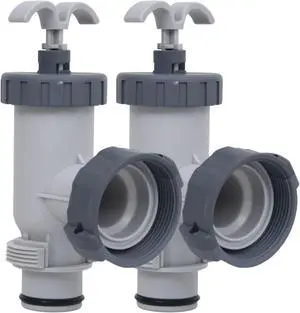 vidaXL Pool Plunger Valves 2 pcs