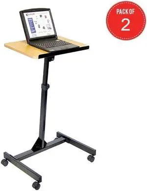 Luxor LX9128 Adjustable Height Presentation Mobile Lectern (pack of 2)
