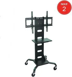 Luxor WPSMS51 - Mobile Flat Panel TV Stand and Mount (pack of 2)