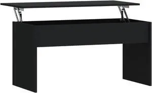 vidaXL Coffee Table Black 40.2"x19.9"x20.7" Engineered Wood