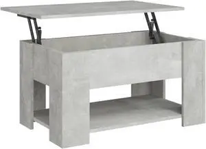 vidaXL Coffee Table Concrete Grey Engineered Wood Medium Coffee Table
