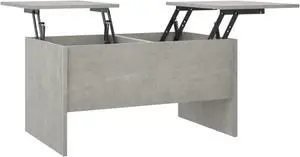 vidaXL Coffee Table Concrete Grey Engineered Wood Medium