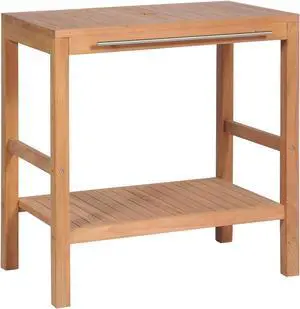 vidaXL Bathroom Vanity Cabinet Solid Teak 29.1"x17.7"x29.5"
