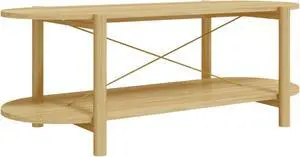 vidaXL Coffee Table 43.3"x18.9"x15.7" Engineered Wood