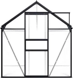 vidaXL Greenhouse Anthracite Aluminum 63.4 ft vidaXL Greenhouse Anthracite Aluminum 63.4 ft