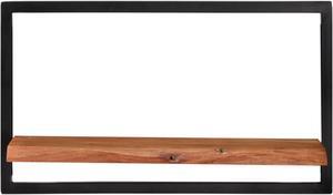 vidaXL Wall Shelves 2 pcs 23.6"x9.8"x13.8" Solid Wood Acacia and Steel