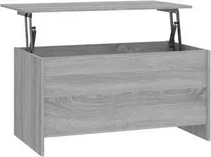 vidaXL Coffee Table Gray Sonoma 40.2"x21.9"x20.7" Engineered Wood