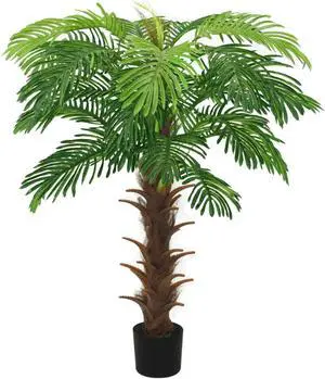vidaXL Artificial Cycas Palm with Pot 55.1" Green