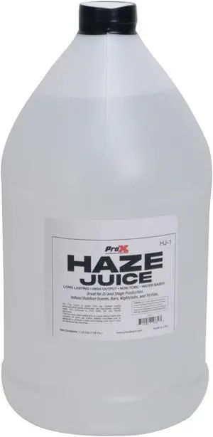 ProX DJ Haze Juice Water Based Haze Machine Liquid Replacement - 1 Gallon