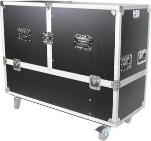 ATA Flight Case for 2x RCF EVOX12 or EV Evolve 50 Compact Arrays Fits Two Speakers and Subwoofers