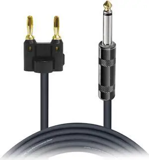 ProX XC-QB100 100 Ft.1/4" TS-M to Banana High Performance Speaker Cable 12-AWG