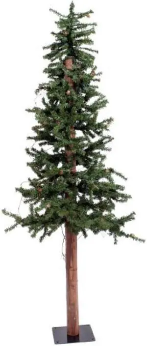 Vickerman 00589 - 5' x 27" Alpine with Pine Cones and Vines Christmas Tree (A807250)