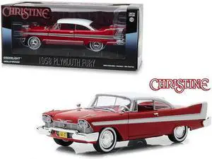 1958 Plymouth Fury Red Christine (1983) Movie 1/24 Diecast Model Car Greenlight 84071