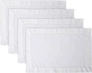 DII Off White Hemstitch Placemat (Set of 4)