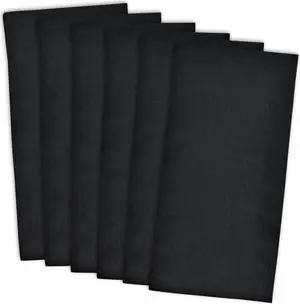 DII Black Flat Woven Dishtowels (Set of 6)