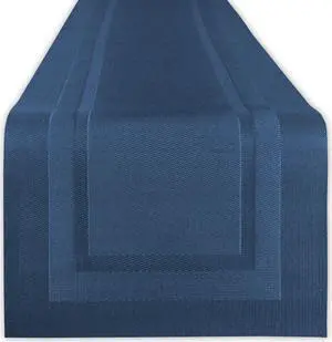 DII Nautical Blue Pvc Doubleframe Table Runner