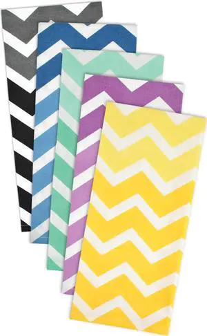 DII Yellow Chevron Dishtowel (Set of 2)