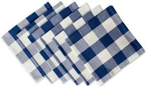 DII Navy Buffalo Check Napkin (Set of 6)