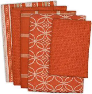 DII Assorted Spice Dishtowel & Dishcloth (Set of 5)