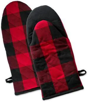 DII Red Buffalo Check Oven Mitt (Set of 2)