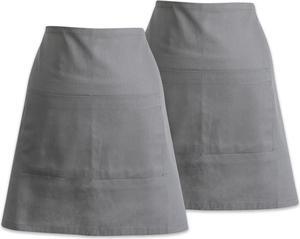 DII Gray Waist Apron (Set of 2)