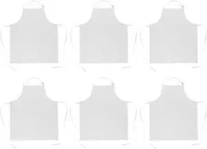 DII White Bulk Chef Apron (Set of 6)