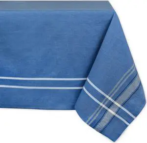DII Blue French Chambray Tablecloth