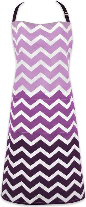 DII Eggplant Chevron Apron