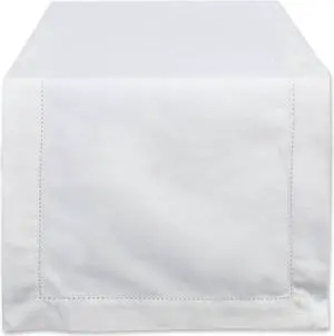 DII Off White Hemstitch Table Runner