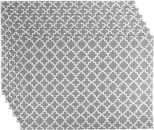 DII Gray Lattice Placemat (Set of 6)