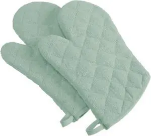 DII Mint Terry Oven Mitt (Set of 2)
