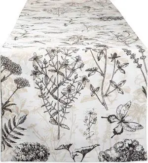 DII Botanical Print Table Runner "