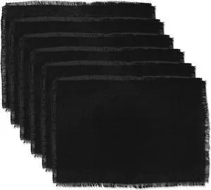DII Black Jute Placemat (Set of 6)