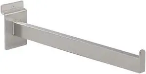 12" Faceout for Slatwall - Satin Nickel Finish,Pack Size - 24
