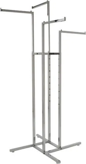 ECONOCO K10 Square Rack Tubing Arms 16-Arms,4-Way,Chrome