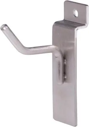 ECONOCO BQSWH2SN Slatwall Hook  2", Satin Nickel, 96PK